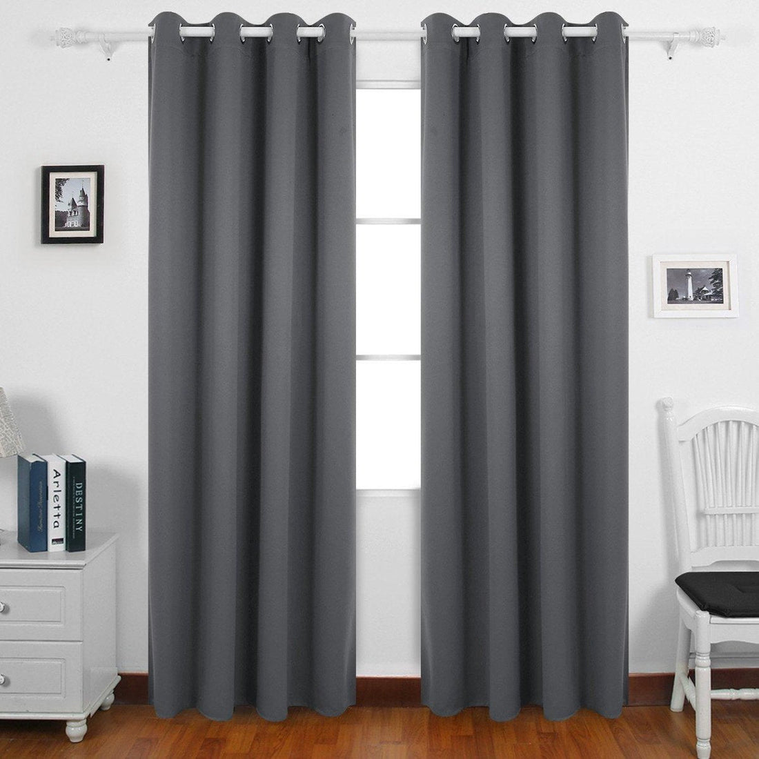 Atmosphera verduisterende gordijnen grijs – set van 2, 135 x 240 cm