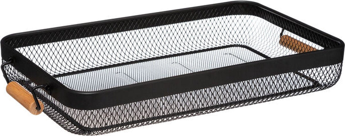 Mayaj moderne bak met hengsels – zwart, 51 x 26,5 x 7,3 cm
