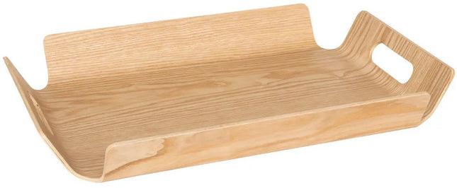 5Five dienblad van wilgenhout met opstaande rand – 40 x 30 cm, lichtbruin