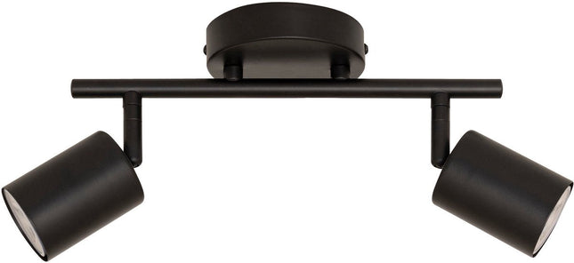 Atmosphera Vico plafondlamp zwart – met 2 verstelbare spots, 28 cm