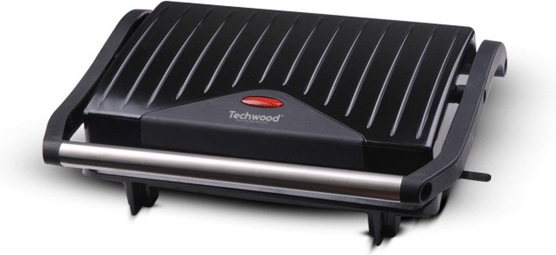 Techwood TPG756 contactgrill – 750 W, zwevend deksel, grillvlak 31 x 25 cm