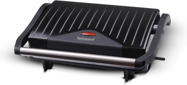 Techwood TPG756 contactgrill – 750 W, zwevend deksel, grillvlak 31 x 25 cm