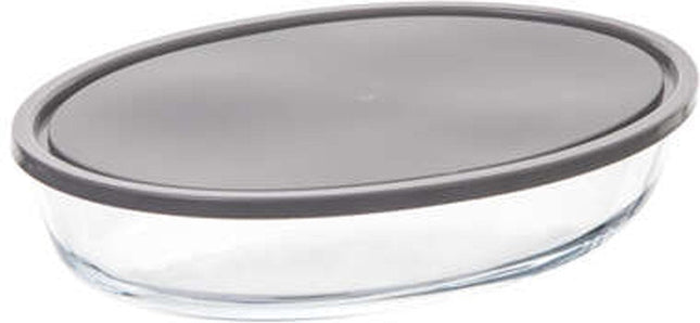 5Five ovenschaal met deksel – ovaal, borosilicaatglas, 2,4 liter
