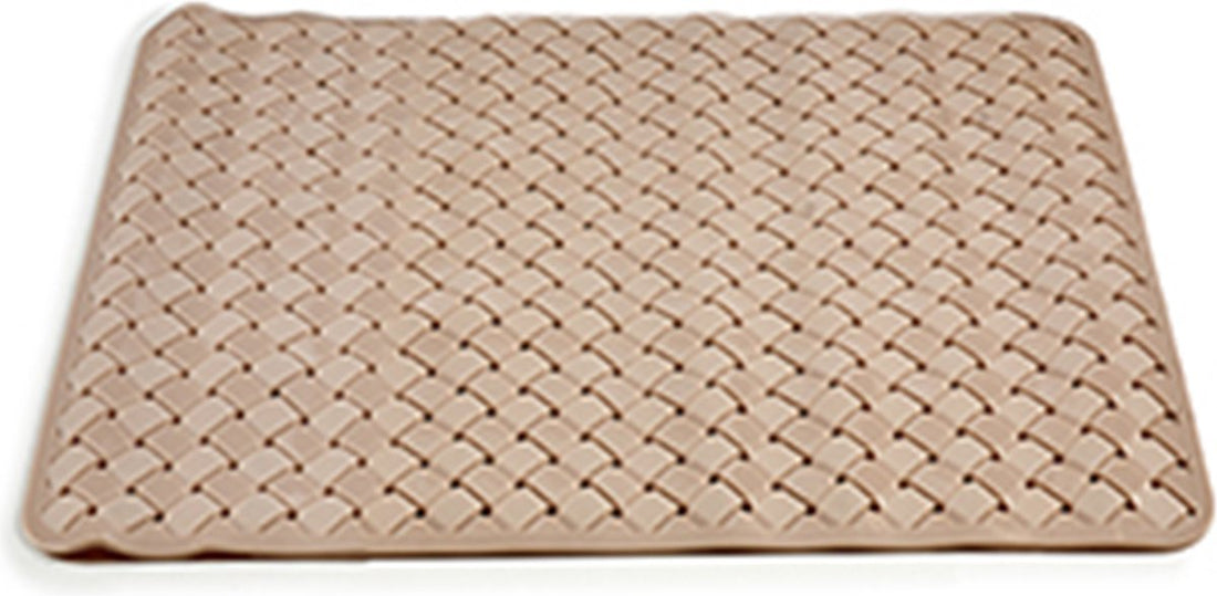Berilo antislip douchemat 78 x 38 cm – badmat van PVC, beige