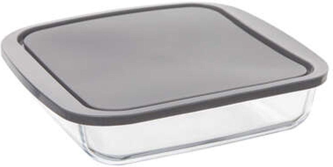 5Five Oven dish with lid - borosilicate glass - square - 1.8 Liter - 22 x 22 x 5 cm