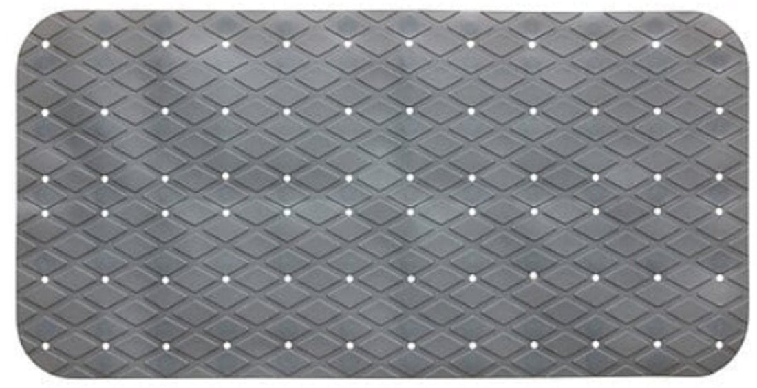Antislip badmat van pvc – zwart, 70 x 35 cm, voor bad, douche of aanrecht