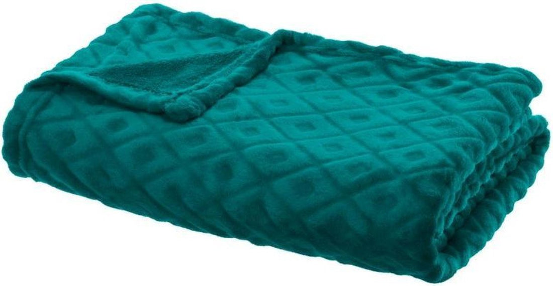 Atmosphera plaid Russle groen – zachte woondeken, 125 x 150 cm