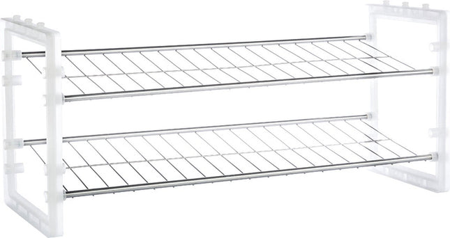 5Five stapelbaar schoenenrek wit – voor 6 paar schoenen, 67,5 cm breed