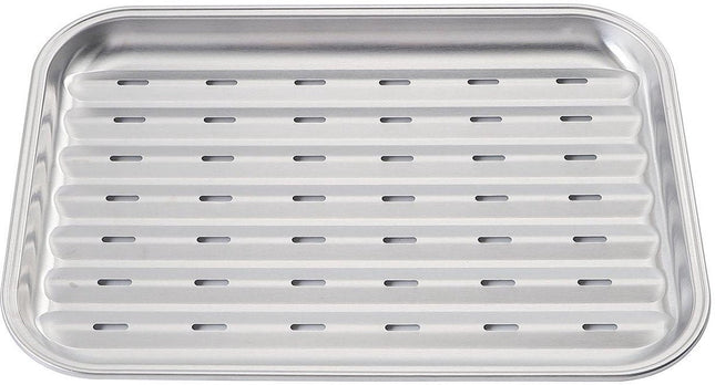 Kinghoff KH-1916 grill bakplaat RVS – voor barbecue en oven, 34 x 24 cm