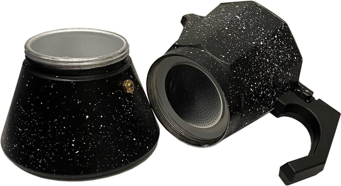 Rosenberg espresso maker aluminium – percolator 12 kops, zwart – foto 3