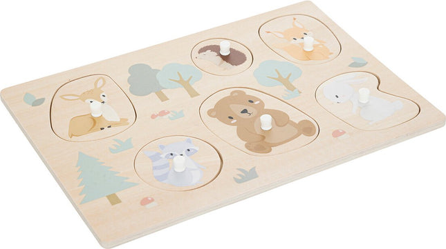 Atmosphera houten puzzel met dieren – 6 stukjes, 30 x 21 cm