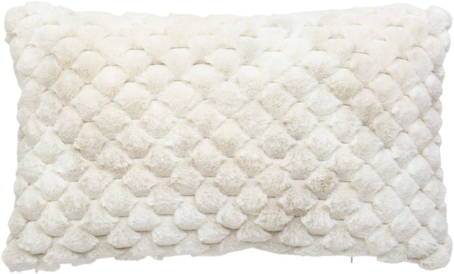 Atmosphera sierkussen XL Adriel – beige, 38 x 58 cm, pluizig