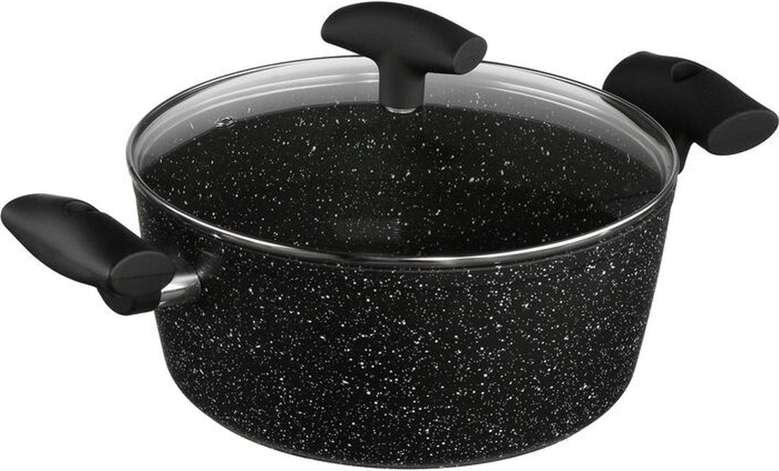 5five aluminium braadpan 24 cm – zwart, geschikt voor inductie