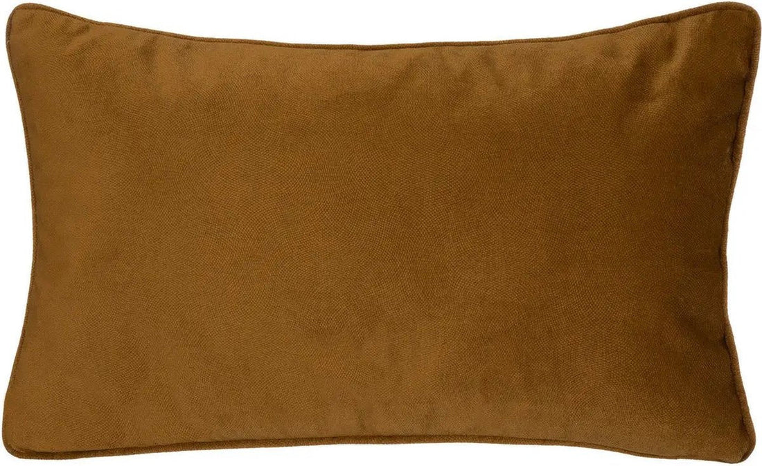 Atmosphera sofa/decorative cushions for living room Sophia - 30 x 50 cm - Gold/brown - polyester - with zipper