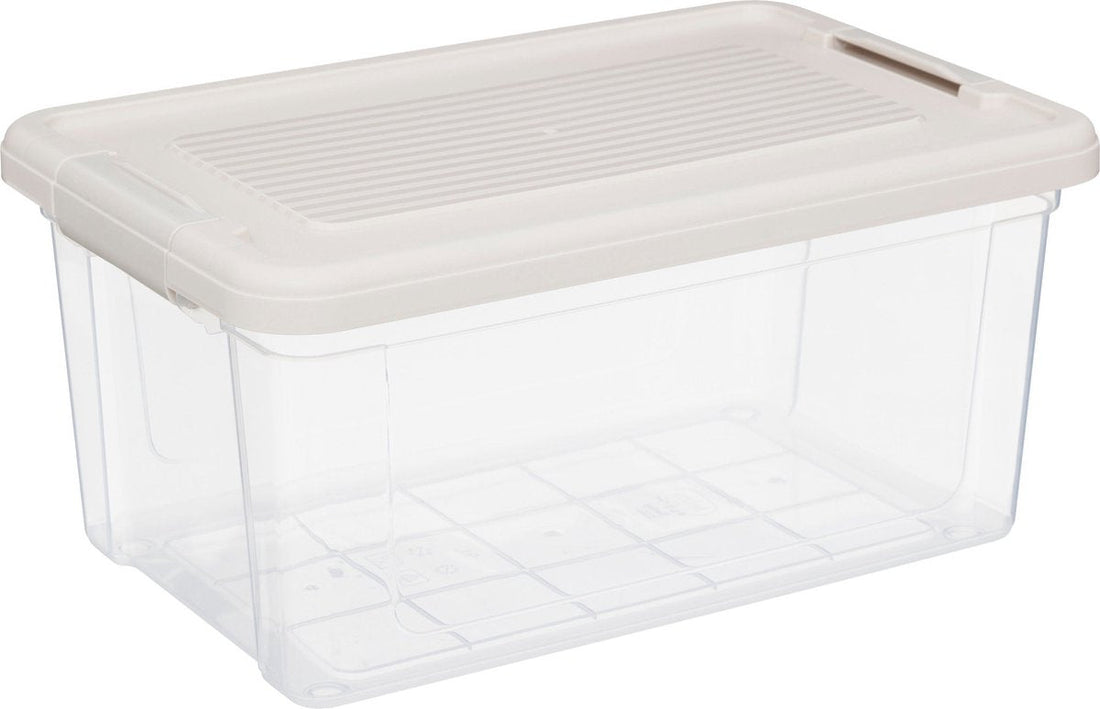 5Five Tide'n Box opbergbox met deksel – set van 3, stapelbaar, 9 liter