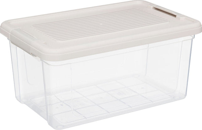 5Five Tide'n Box opbergbox met deksel – set van 3, stapelbaar, 9 liter