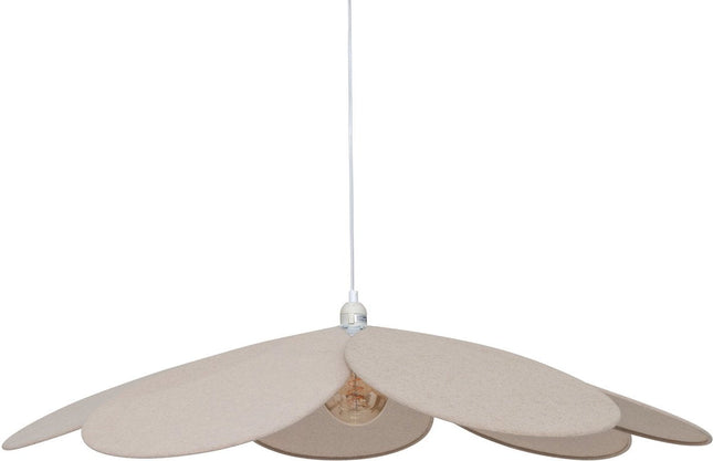 Atmosphera Kids hanglamp bloem Naya – linnen kap, Ø 100 x 15 cm, beige