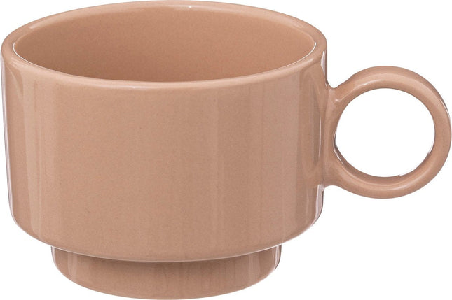 Secret de Gourmet Retro espressokopjes, set van 4 – 10 cl, nude