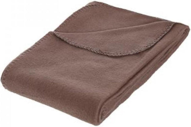 Atmosphera fleece plaid taupe – 125 x 150 cm, 100% polyester