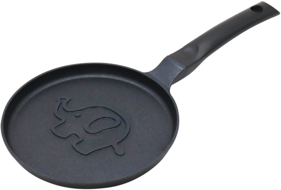 Klausberg KB-7974 Pannenkoekenpan - Olifant Motief - Ø18 cm - Antiaanbaklaag - Geschikt voor Inductie