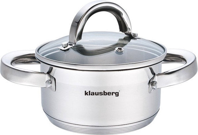 Klausberg Top Choice mini kookpan met deksel – 0,5 liter, Ø 12 cm