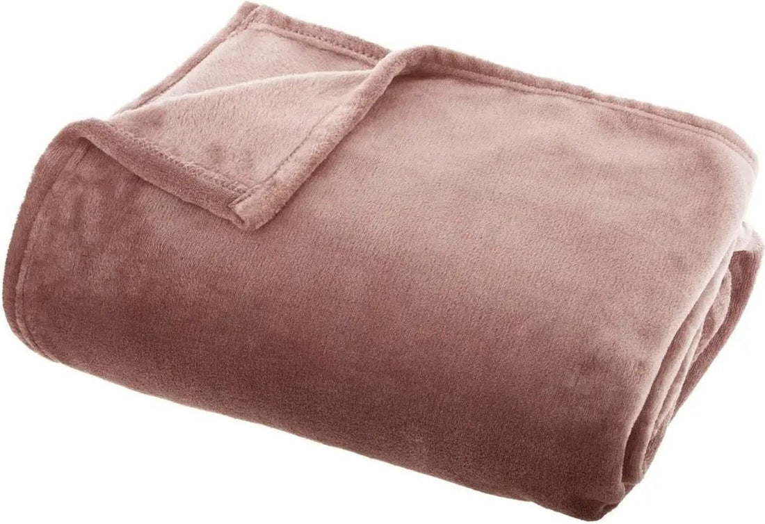 Atmosphera plaid roze – zachte flanellen deken, 130 x 180 cm