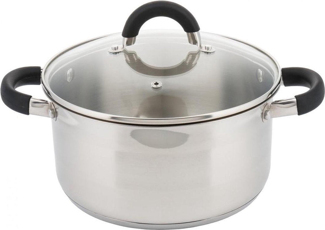 Kinghoff 4346 kookpan met deksel – 18/10 rvs, Ø 24 cm, 6 liter