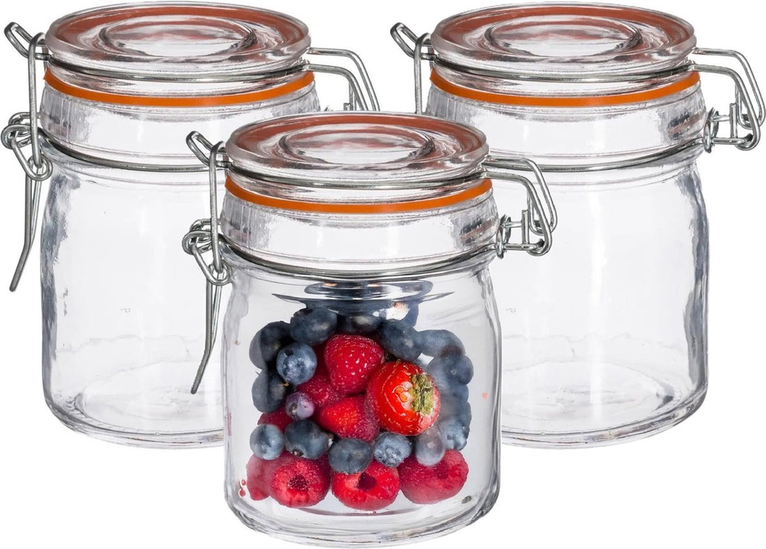 Secret de Gourmet inmaakpotjes met beugelsluiting – 16 stuks, glas, 150 ml