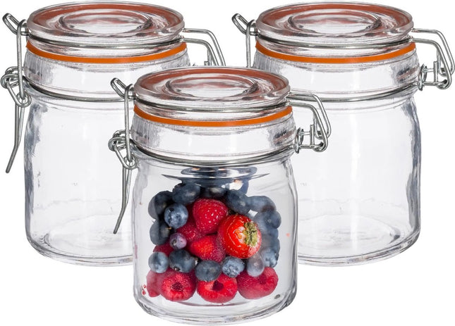 Secret de Gourmet inmaakpotjes met beugelsluiting – 16 stuks, glas, 150 ml
