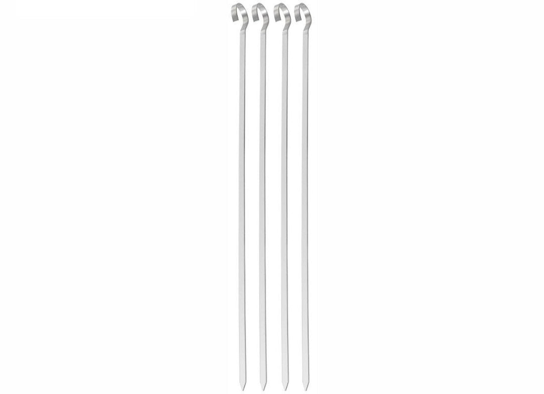 Kinghoff KH-1914 BBQ spiezen van RVS – set van 4, 35,8 cm