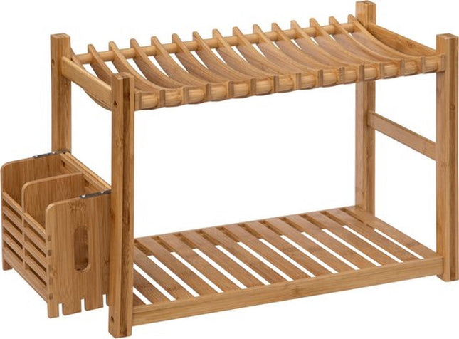 5Five Bamboe Afdruiprek - 2 niveau's - 53 x 25 x 33 cm - Beige