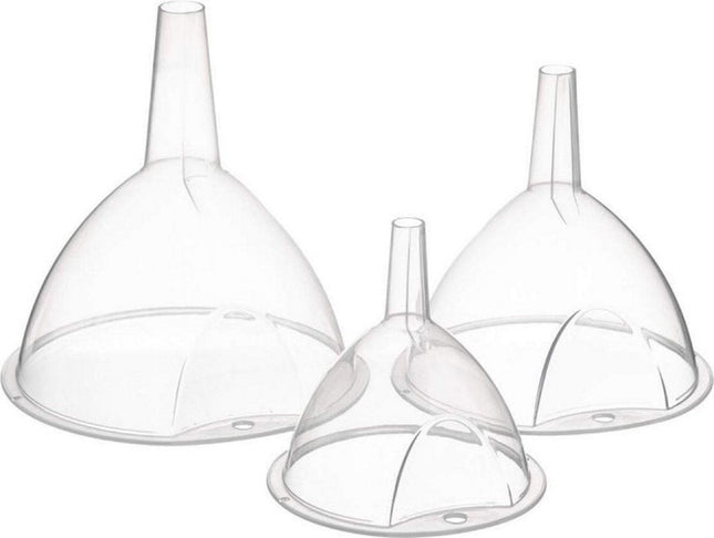 Secret de Gourmet trechterset – 3 transparante trechters van plastic