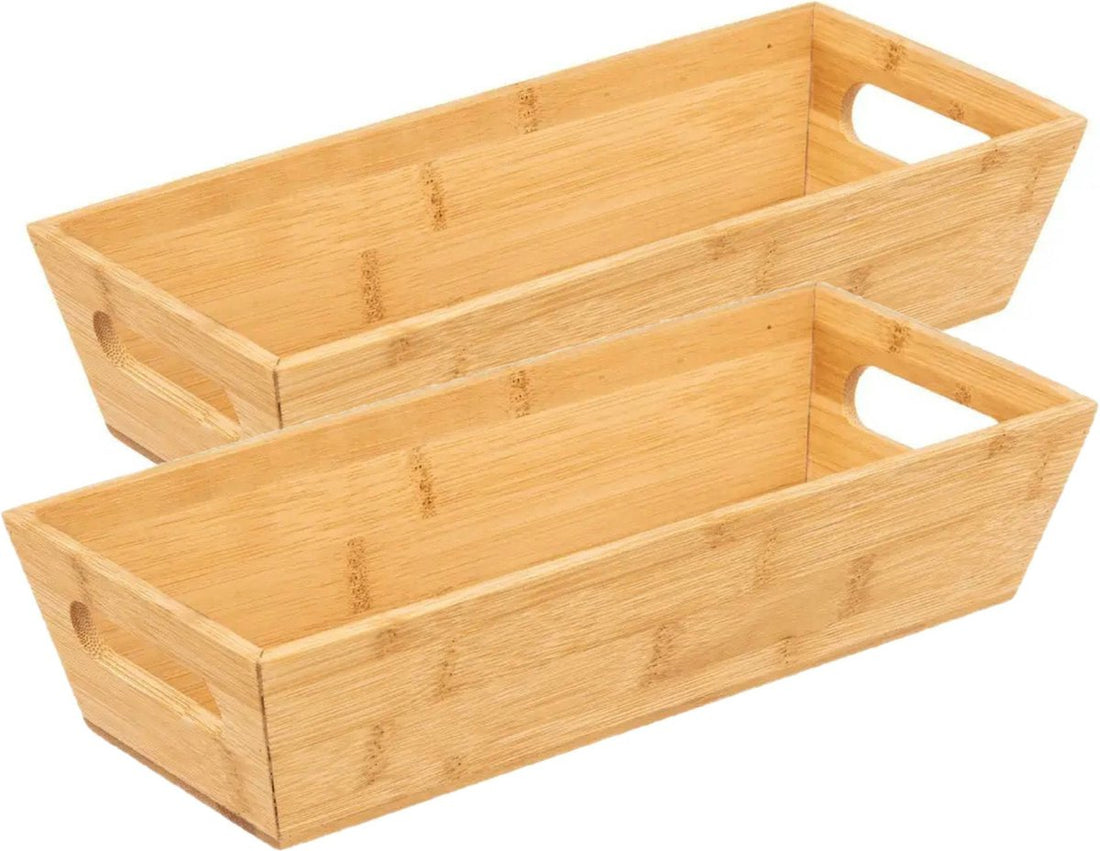 5Five broodmandje Classic Backery van bamboe – set van 2, 33 x 14 x 7 cm