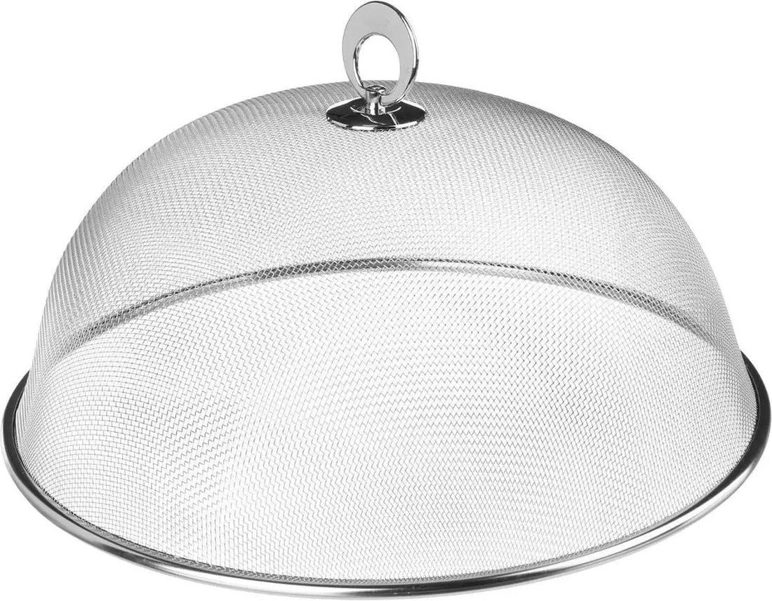 Cloche alimentaire/moustiquaire inox ronde D30 cm - Protection des aliments contre les nuisibles - Couvercles