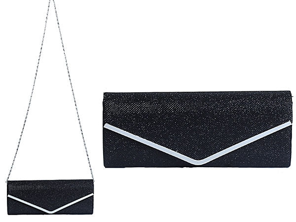 Glitter clutch – avondtasje met afneembare schouderketting, 4 kleuren – foto 6