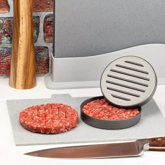 Kinghoff KH1740 hamburgerpers – aluminium met antiaanbaklaag, Ø 12 cm – foto 5