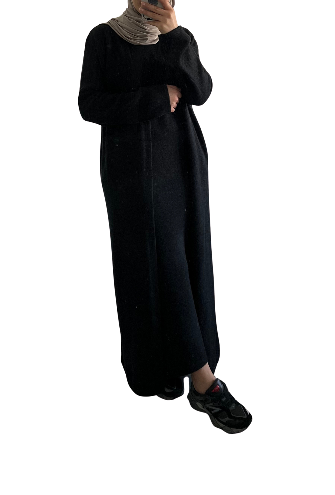 Mina twinset – modest set met vest en jurk zonder mouwen, 3 kleuren – foto 2