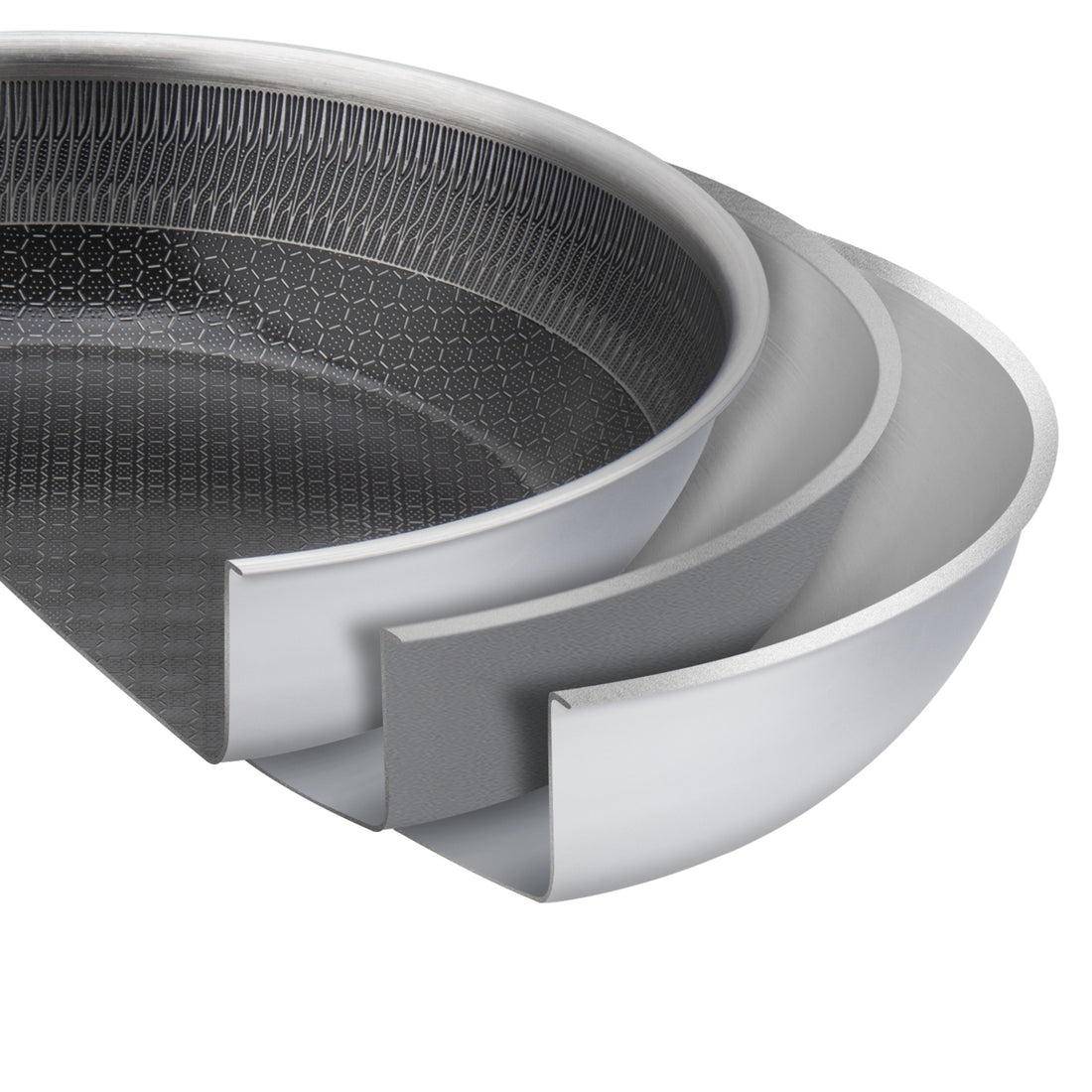 Vcasa keramische koekenpan 20 cm, PFAS-vrije antiaanbaklaag, tri-ply, Velora
