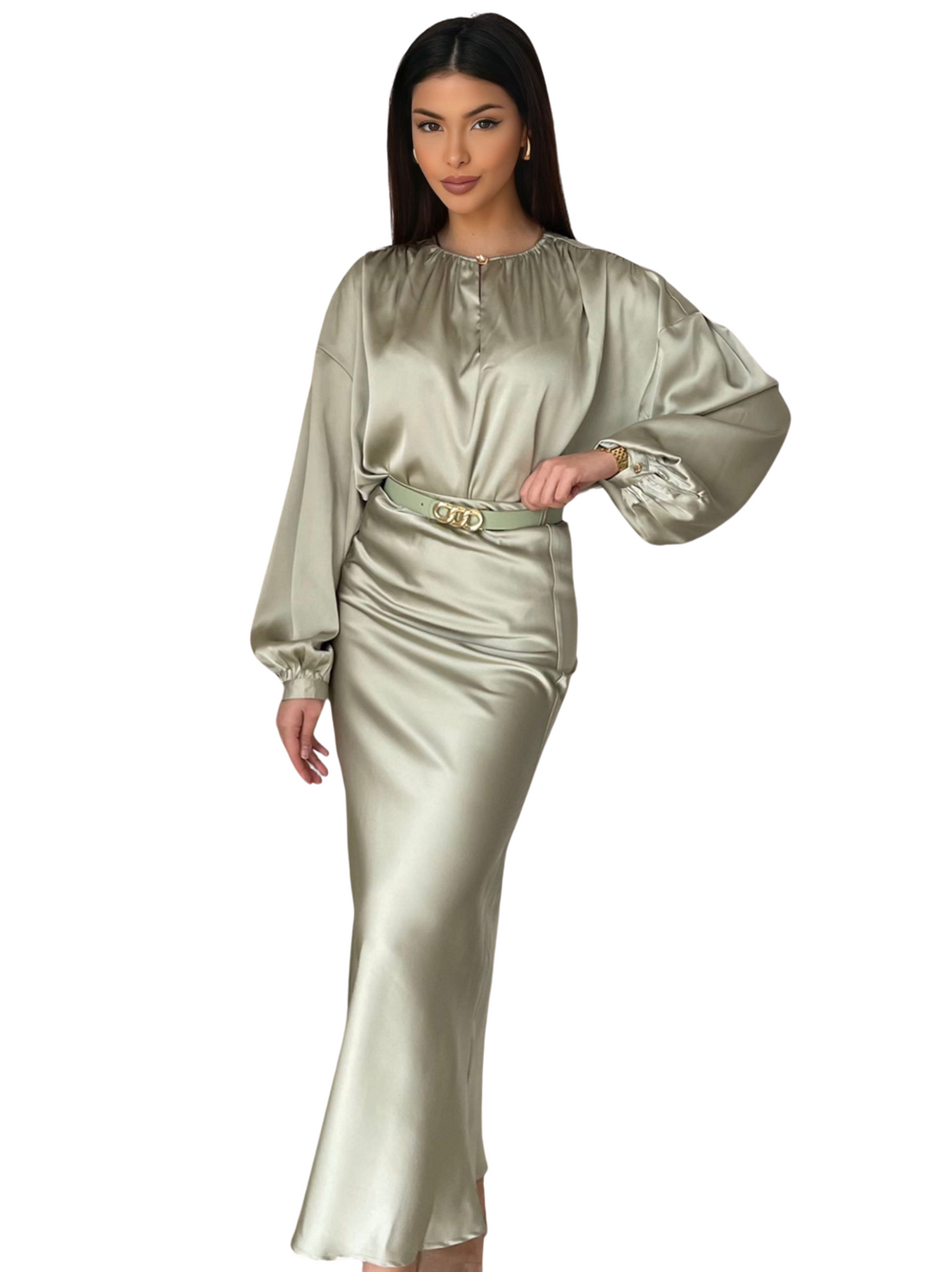 Hely set rok met tuniek – tweedelige bedekkende dameset, S tot XL – foto 10
