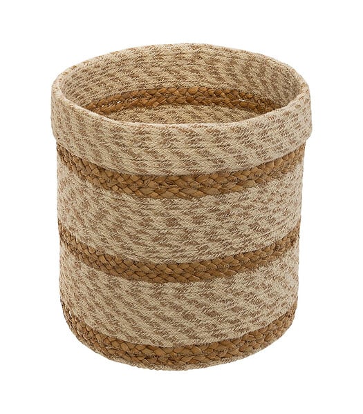 Atmosphera opbergmanden Seagrass, set van 4 – jute en riet, wit/naturel – foto 2