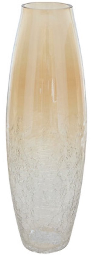 Atmosphera glazen vazen set van 2 – crackle glas, transparant, 25 en 39 cm – foto 2