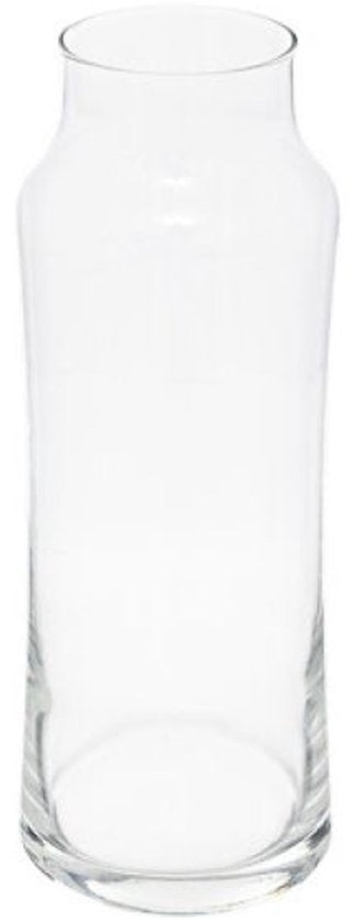 Glazen waterkaraf 1 liter, set van 2 – slanke schenkkaraf van 25 cm hoog – foto 4