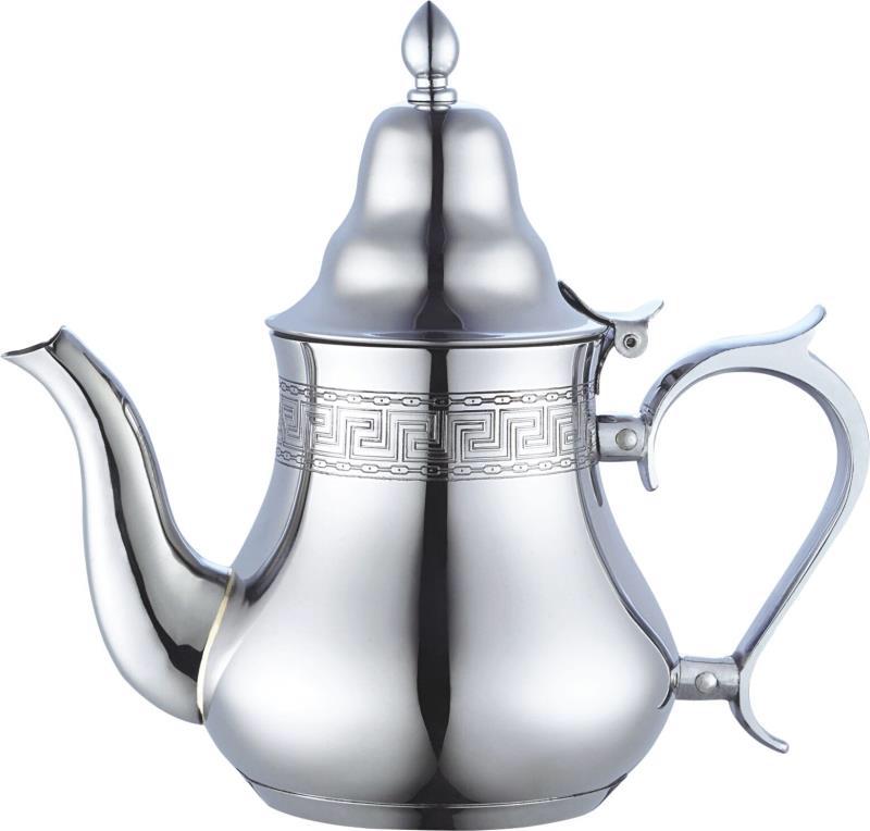Marokkaanse theepot voor inductie – RVS, 0,8 tot 2 liter