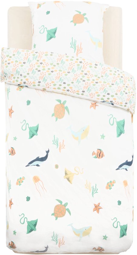 Atmosphera Kids Sea dekbedovertrek 140 x 200 cm met kussensloop 65 x 65 cm