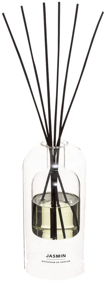 Atmosphera geurstokjes jasmijn – geurverspreider in glazen houder, 150 ml