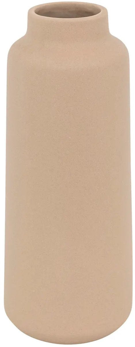Atmosphera Emperor Flower Vase - matte light pink - ceramic - D12 x H30 cm - stems and bouquets