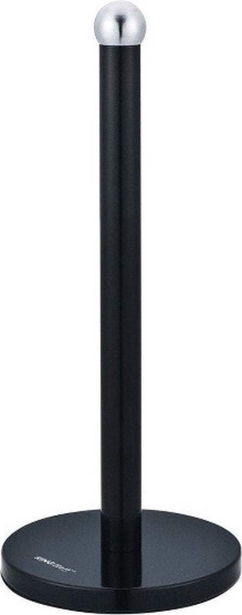 Kinghoff - keukenrol houder - 15 x 36 cm - zwart