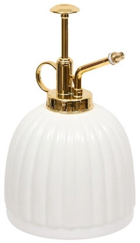 Vaporisateur pour plantes - Brumisateur en céramique - Pulvérisateur de fleurs - Vaporisateur d'eau pour plantes d'intérieur - Brumisateur vintage - 220 ml - Dolomite - 10,7 x 10,7 x 17,5 cm - Blanc