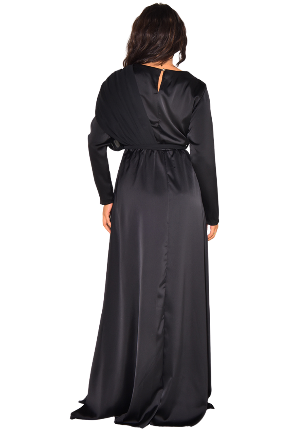 Emilia Dress – damesjurk in zwart, beige of turquoise, maat S tot L – foto 12