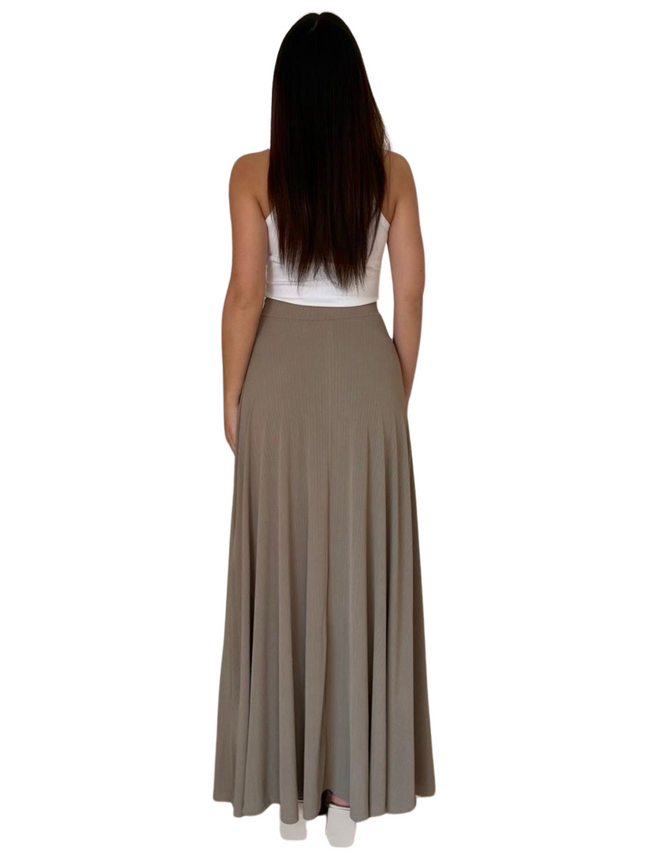 Ivy Skirt – rok voor dames in taupe of mint – foto 2